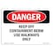 Signmission OSHA Danger Sign, Keep Fire Away, 7in X 5in Decal, 5" W, 7" L, Landscape, Keep Fire Away OS-DS-D-57-L-2355 - alternate 1